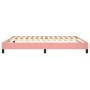 Estructura de cama de terciopelo rosa 160x200 cm de vidaXL, Camas y somieres - Ref: Foro24-3120783, Precio: 104,47 €, Descuen...