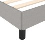 Light gray fabric bed frame 140x190 cm by vidaXL, Beds and slatted bases - Ref: Foro24-346712, Price: 102,92 €, Discount: %