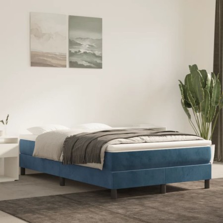 Blue velvet bed frame 120x200 cm by vidaXL, Beds and slatted bases - Ref: Foro24-3120764, Price: 107,46 €, Discount: %