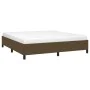 Dark brown fabric bed frame 180x200 cm by vidaXL, Beds and slatted bases - Ref: Foro24-347085, Price: 132,75 €, Discount: %