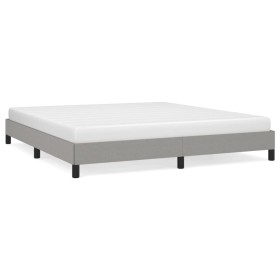 Hellgrauer Stoffbettrahmen 180x200 cm von vidaXL, Betten und Lattenroste - Ref: Foro24-346736, Preis: 125,05 €, Rabatt: %
