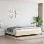 Bettrahmen aus cremefarbenem Stoff, 200 x 200 cm von vidaXL, Betten und Lattenroste - Ref: Foro24-347095, Preis: 126,35 €, Ra...