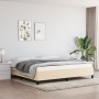 Cream fabric bed frame 200x200 cm by vidaXL, Beds and slatted bases - Ref: Foro24-347095, Price: 128,15 €, Discount: %