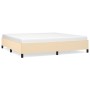 Cream fabric bed frame 200x200 cm by vidaXL, Beds and slatted bases - Ref: Foro24-347095, Price: 128,15 €, Discount: %