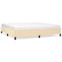 Estructura de cama de tela color crema 200x200 cm de vidaXL, Camas y somieres - Ref: Foro24-347095, Precio: 126,35 €, Descuen...