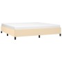 Cream fabric bed frame 200x200 cm by vidaXL, Beds and slatted bases - Ref: Foro24-347095, Price: 128,15 €, Discount: %