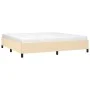 Estructura de cama de tela color crema 200x200 cm de vidaXL, Camas y somieres - Ref: Foro24-347095, Precio: 126,35 €, Descuen...