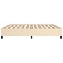 Cream fabric bed frame 200x200 cm by vidaXL, Beds and slatted bases - Ref: Foro24-347095, Price: 128,15 €, Discount: %