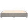 Estructura de cama de terciopelo gris claro 160x200 cm de vidaXL, Camas y somieres - Ref: Foro24-3121126, Precio: 129,32 €, D...