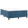 Estructura de cama de terciopelo azul 140x190 cm de vidaXL, Camas y somieres - Ref: Foro24-3121118, Precio: 117,53 €, Descuen...