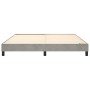 Estructura de cama de terciopelo gris claro 160x200 cm de vidaXL, Camas y somieres - Ref: Foro24-3120778, Precio: 120,88 €, D...