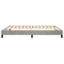 Estructura de cama de terciopelo gris claro 160x200 cm de vidaXL, Camas y somieres - Ref: Foro24-3120778, Precio: 120,88 €, D...