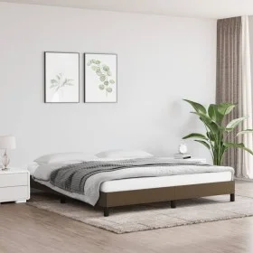 Brown fabric bed frame 160x200 cm by vidaXL, Beds and slatted bases - Ref: Foro24-346731, Price: 123,96 €, Discount: %