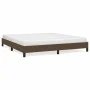 Estructura de cama de tela marrón 160x200 cm de vidaXL, Camas y somieres - Ref: Foro24-346731, Precio: 126,40 €, Descuento: %