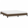Estructura de cama de tela marrón 160x200 cm de vidaXL, Camas y somieres - Ref: Foro24-346731, Precio: 129,30 €, Descuento: %