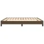Estructura de cama de tela marrón 160x200 cm de vidaXL, Camas y somieres - Ref: Foro24-346731, Precio: 126,40 €, Descuento: %