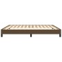 Estructura de cama de tela marrón 160x200 cm de vidaXL, Camas y somieres - Ref: Foro24-346731, Precio: 129,30 €, Descuento: %
