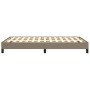 Estructura de cama de tela gris taupe 120x200 cm
