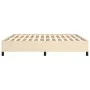 Estructura de cama tela color crema 180x200 cm de vidaXL, Camas y somieres - Ref: Foro24-347087, Precio: 131,68 €, Descuento: %