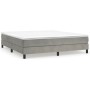 Estructura de cama de terciopelo gris claro 180x200 cm de vidaXL, Camas y somieres - Ref: Foro24-3120784, Precio: 118,92 €, D...