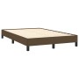 Estructura de cama de tela marrón oscuro 120x200 cm de vidaXL, Camas y somieres - Ref: Foro24-346707, Precio: 96,52 €, Descue...