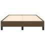 Estructura de cama de tela marrón oscuro 120x200 cm de vidaXL, Camas y somieres - Ref: Foro24-346707, Precio: 96,52 €, Descue...