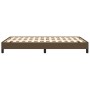 Estructura de cama de tela marrón oscuro 120x200 cm de vidaXL, Camas y somieres - Ref: Foro24-346707, Precio: 96,52 €, Descue...