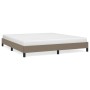 Taupe gray fabric bed frame 180x200 cm by vidaXL, Beds and slatted bases - Ref: Foro24-346740, Price: 105,25 €, Discount: %