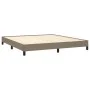 Taupe gray fabric bed frame 180x200 cm by vidaXL, Beds and slatted bases - Ref: Foro24-346740, Price: 112,29 €, Discount: %