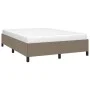 Taupe gray fabric bed frame 140x190 cm by vidaXL, Beds and slatted bases - Ref: Foro24-347062, Price: 119,19 €, Discount: %