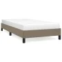 Taupe gray fabric bed frame 90x200 cm by vidaXL, Beds and slatted bases - Ref: Foro24-346692, Price: 75,84 €, Discount: %