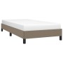 Taupe gray fabric bed frame 90x200 cm by vidaXL, Beds and slatted bases - Ref: Foro24-346692, Price: 81,42 €, Discount: %