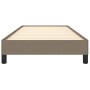 Taupe gray fabric bed frame 90x200 cm by vidaXL, Beds and slatted bases - Ref: Foro24-346692, Price: 81,42 €, Discount: %