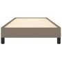 Taupe gray fabric bed frame 90x200 cm by vidaXL, Beds and slatted bases - Ref: Foro24-346692, Price: 75,84 €, Discount: %