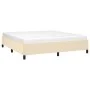 Cream fabric bed frame 160x200 cm by vidaXL, Beds and slatted bases - Ref: Foro24-347079, Price: 132,23 €, Discount: %