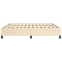 Cream fabric bed frame 160x200 cm by vidaXL, Beds and slatted bases - Ref: Foro24-347079, Price: 138,85 €, Discount: %