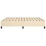 Cream fabric bed frame 160x200 cm by vidaXL, Beds and slatted bases - Ref: Foro24-347079, Price: 132,23 €, Discount: %