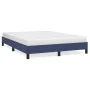 Blue taupe gray fabric bed frame 140x200 cm by vidaXL, Beds and slatted bases - Ref: Foro24-346726, Price: 97,95 €, Discount: %