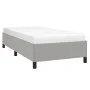 Estructura de cama de tela gris claro 100x200 cm de vidaXL, Camas y somieres - Ref: Foro24-347042, Precio: 74,64 €, Descuento: %