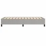 Estructura de cama de tela gris claro 100x200 cm de vidaXL, Camas y somieres - Ref: Foro24-347042, Precio: 74,64 €, Descuento: %