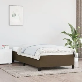Brown fabric bed frame 100x200 cm by vidaXL, Beds and slatted bases - Ref: Foro24-347045, Price: 91,54 €, Discount: %