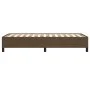 Estructura de cama de tela marrón 100x200 cm de vidaXL, Camas y somieres - Ref: Foro24-347045, Precio: 91,54 €, Descuento: %