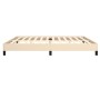 Cream fabric bed frame 200x200 cm by vidaXL, Beds and slatted bases - Ref: Foro24-346749, Price: 125,33 €, Discount: %