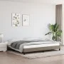 Estructura de cama de tela gris taupe 200x200 cm de vidaXL, Camas y somieres - Ref: Foro24-346748, Precio: 119,03 €, Descuent...
