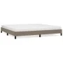 Taupe gray fabric bed frame 200x200 cm by vidaXL, Beds and slatted bases - Ref: Foro24-346748, Price: 123,88 €, Discount: %