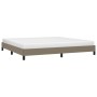 Taupe gray fabric bed frame 200x200 cm by vidaXL, Beds and slatted bases - Ref: Foro24-346748, Price: 120,99 €, Discount: %