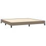 Taupe gray fabric bed frame 200x200 cm by vidaXL, Beds and slatted bases - Ref: Foro24-346748, Price: 120,99 €, Discount: %
