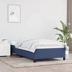 Blue fabric bed frame 80x200 cm by vidaXL, Beds and slatted bases - Ref: Foro24-347024, Price: 112,93 €, Discount: %
