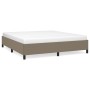 Estructura de cama de tela gris taupe 160x200 cm de vidaXL, Camas y somieres - Ref: Foro24-347078, Precio: 153,90 €, Descuent...