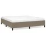 Taupe gray fabric bed frame 160x200 cm by vidaXL, Beds and slatted bases - Ref: Foro24-347078, Price: 148,41 €, Discount: %